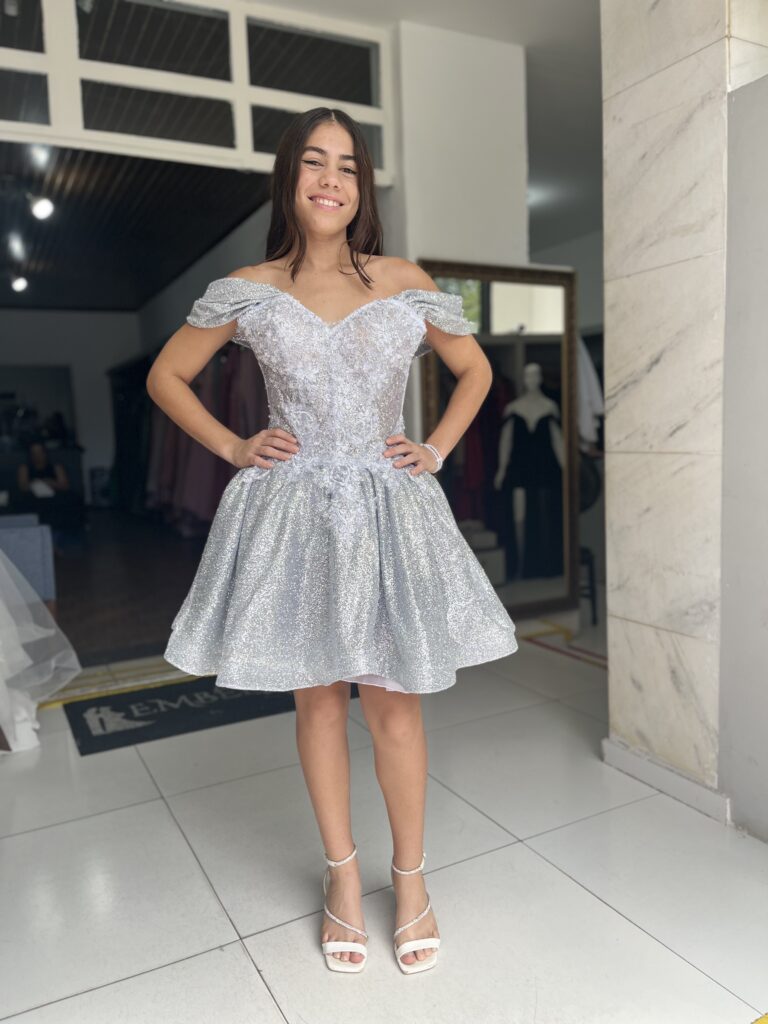 Debutante Prata 2 em 1🪩🪩